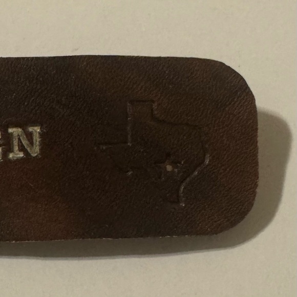 Barrette. “Karen” and Texas Image. Approx. 4”x 1.5” - Picture 2 of 6